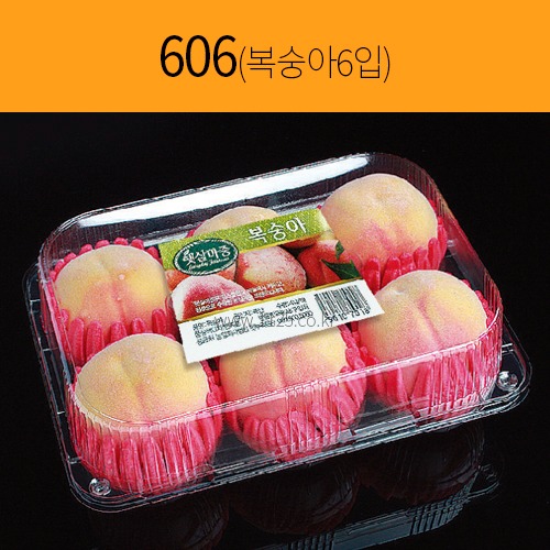 과일용기 606 복숭아6입(200개)