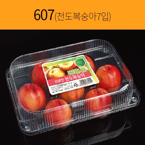 과일용기 607 천도복숭아7입(200개)