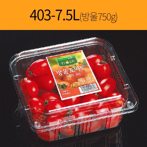 과일용기 403-7.5L 방울750g(450개)