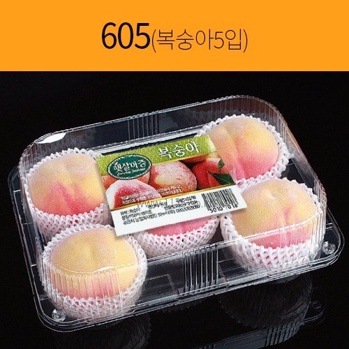 과일용기 605 복숭아5입(200개)