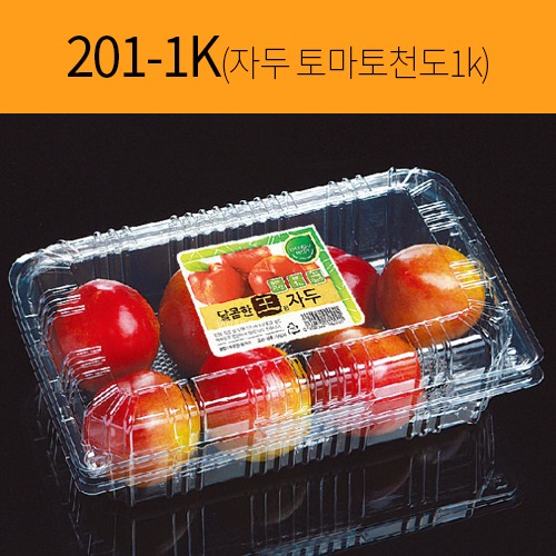 과일용기 201-1K 자두/토마토/천도1kg(300개)