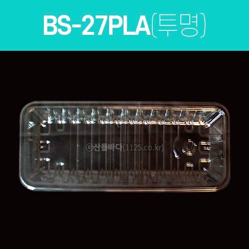 PLA 용기 BS-27호 투명  1박스(600개)