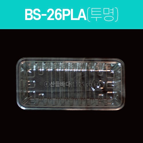 PLA 용기 BS-26호 투명  1박스(600개)