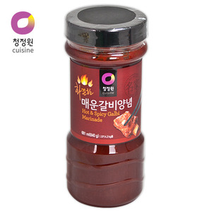 청정원 매운갈비 양념-화끈한 맛840g(12병 1박스)