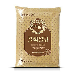 백설갈색설탕3kg(8포세트)